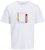 Jack & Jones Vira Branding Crew Neck T-Shirt Bright White - Μακό μπλουζάκια - Aνδρικά μπλουζεσ μεγάλα μεγέθη