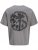 Jack & Jones Summer Sago Print Crew Neck T-Shirt Gray Flannel - Μακό μπλουζάκια - Aνδρικά μπλουζεσ μεγάλα μεγέθη