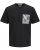  Jack & Jones Tavira Aop Pocket Crew Neck T-Shirt Black - Μακό μπλουζάκια - Aνδρικά μπλουζεσ μεγάλα μεγέθη