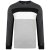 Kam Jeans 5240 Cut and Sew Long Sleeve T-shirt Grey - Μακό μπλουζάκια - Aνδρικά μπλουζεσ μεγάλα μεγέθη
