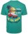 Kam Jeans 5711 Endless Summers Slub Tee With Back Print Emerald - Μακό μπλουζάκια - Aνδρικά μπλουζεσ μεγάλα μεγέθη