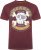 Kam Jeans 5753 Buccaneer Print T-Shirt BURGUNDY MARL - Μακό μπλουζάκια - Aνδρικά μπλουζεσ μεγάλα μεγέθη