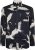 Kam Jeans 6059 LS Bird Print Shirt Navy - Πουκάμισα - Aνδρικά πουκαμισα μεγαλα μεγάλα μεγέθη