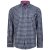 Kam Jeans 6156 Long Sleeve Check Shirt Navy - Πουκάμισα - Aνδρικά πουκαμισα μεγαλα μεγάλα μεγέθη