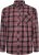 Kam Jeans 6301 LS Casual Check Shirt Red - Πουκάμισα - Aνδρικά πουκαμισα μεγαλα μεγάλα μεγέθη