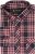 Kam Jeans 6301 LS Casual Check Shirt Red - Πουκάμισα - Aνδρικά πουκαμισα μεγαλα μεγάλα μεγέθη