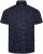 Kam Jeans 6325 Dobby Print Short Sleeve Shirt Black - Πουκάμισα - Aνδρικά πουκαμισα μεγαλα μεγάλα μεγέθη