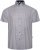 Kam Jeans 6328 AOP Geo Print Short Sleeve Shirt Charcoal - Πουκάμισα - Aνδρικά πουκαμισα μεγαλα μεγάλα μεγέθη