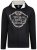 Kam Jeans 705 Motor Oil Hoodie Black - φούτερ/Φούτερ με κουκούλα - φούτερ/Φούτερ με κουκούλα ανδρικά μεγάλα μεγέθη 