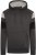 Kam Jeans 7068 Cut & Sew Over Head Hoody Charcoal - φούτερ/Φούτερ με κουκούλα - φούτερ/Φούτερ με κουκούλα ανδρικά μεγάλα μεγέθη 
