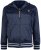 Kam Jeans 799 Tricot Hoody Navy - φούτερ/Φούτερ με κουκούλα - φούτερ/Φούτερ με κουκούλα ανδρικά μεγάλα μεγέθη 