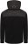Kam Jeans KV136 Padded Body And Jersey Sleeves Hybrid Zip Thru Quilted Hoody Black TALL SIZES - ΑΝΔΡΙΚΑ ΡΟΥΧΑ MT-6XLT - Μεγέθη TALL