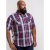 D555 Terell Shirt Navy/Red - Πουκάμισα - Aνδρικά πουκαμισα μεγαλα μεγάλα μεγέθη