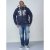 D555 Thurston Full Zip Hoodie Navy - φούτερ/Φούτερ με κουκούλα - φούτερ/Φούτερ με κουκούλα ανδρικά μεγάλα μεγέθη 