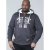 D555 Vadal Full Zip Hoodie Charcoal - φούτερ/Φούτερ με κουκούλα - φούτερ/Φούτερ με κουκούλα ανδρικά μεγάλα μεγέθη 