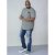D555 Agler Waffle T-shirt Khaki - Μακό μπλουζάκια - Aνδρικά μπλουζεσ μεγάλα μεγέθη