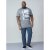 D555 Howie Fine Stripe T-shirt Grey - Μακό μπλουζάκια - Aνδρικά μπλουζεσ μεγάλα μεγέθη