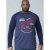 D555 Neill Long Sleeve T-shirt Navy - Μακό μπλουζάκια - Aνδρικά μπλουζεσ μεγάλα μεγέθη