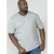 D555 Signature V-neck T-shirt Grey - Μακό μπλουζάκια - Aνδρικά μπλουζεσ μεγάλα μεγέθη