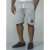 D555 Lindon Jersey Shorts Grey - Αθλητικές φόρμες/σορτσάκια - Αθλητικές Φόρμες ανδρικεσ μεγάλα μεγέθη