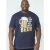 D555 Murray T-shirt Navy - Μακό μπλουζάκια - Aνδρικά μπλουζεσ μεγάλα μεγέθη