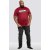 D555 Tempa T-shirt Red - Μακό μπλουζάκια - Aνδρικά μπλουζεσ μεγάλα μεγέθη