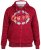 D555 Rylan Hoodie Red - φούτερ/Φούτερ με κουκούλα - φούτερ/Φούτερ με κουκούλα ανδρικά μεγάλα μεγέθη 