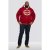 D555 Rylan Hoodie Red - φούτερ/Φούτερ με κουκούλα - φούτερ/Φούτερ με κουκούλα ανδρικά μεγάλα μεγέθη 