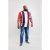 D555 Bancroft T-shirt Red/Navy - Μακό μπλουζάκια - Aνδρικά μπλουζεσ μεγάλα μεγέθη