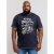 D555 Slater T-shirt Navy - Μακό μπλουζάκια - Aνδρικά μπλουζεσ μεγάλα μεγέθη
