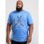 D555 Monty T-shirt Blue - Μακό μπλουζάκια - Aνδρικά μπλουζεσ μεγάλα μεγέθη