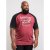 D555 Evans T-shirt Burgundy - Μακό μπλουζάκια - Aνδρικά μπλουζεσ μεγάλα μεγέθη