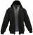 Lavecchia 109 Two-in-one Zipper Hoodie Black/Charcoal - φούτερ/Φούτερ με κουκούλα - φούτερ/Φούτερ με κουκούλα ανδρικά μεγάλα μεγέθη 