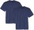Adamo Marlon Comfort fit 2-pack T-shirt Denim Blue - Μακό μπλουζάκια - Aνδρικά μπλουζεσ μεγάλα μεγέθη