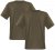 Adamo Marlon Comfort fit 2-pack T-shirt Khaki - Μακό μπλουζάκια - Aνδρικά μπλουζεσ μεγάλα μεγέθη