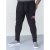 D555 Matt Fashion Sweatpants Black - Αθλητικές φόρμες/σορτσάκια - Αθλητικές Φόρμες ανδρικεσ μεγάλα μεγέθη