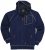 Adamo Michael Hoodie with Zipper Navy - φούτερ/Φούτερ με κουκούλα - φούτερ/Φούτερ με κουκούλα ανδρικά μεγάλα μεγέθη 