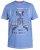 D555 Monty T-shirt Blue - Μακό μπλουζάκια - Aνδρικά μπλουζεσ μεγάλα μεγέθη