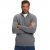 JP1880 Sweater Quarter Zipper Grey - φούτερ/Φούτερ με κουκούλα - φούτερ/Φούτερ με κουκούλα ανδρικά μεγάλα μεγέθη 