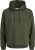 Jack & Jones Bradley Hoodie Dark Green - φούτερ/Φούτερ με κουκούλα - φούτερ/Φούτερ με κουκούλα ανδρικά μεγάλα μεγέθη 