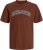 Jack & Jones Caleb Varsity T-Shirt Red - Μακό μπλουζάκια - Aνδρικά μπλουζεσ μεγάλα μεγέθη