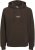 Jack & Jones Soho Hoodie Brown - φούτερ/Φούτερ με κουκούλα - φούτερ/Φούτερ με κουκούλα ανδρικά μεγάλα μεγέθη 
