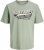 Jack & Jones Logo 2COL T-shirt Iceberg Green - Μακό μπλουζάκια - Aνδρικά μπλουζεσ μεγάλα μεγέθη
