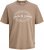 Jack & Jones Dover T-shirt Short Sleeve Brown - Μακό μπλουζάκια - Aνδρικά μπλουζεσ μεγάλα μεγέθη