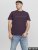 Jack & Jones STAR T-Shirt Purple - Μακό μπλουζάκια - Aνδρικά μπλουζεσ μεγάλα μεγέθη