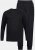 JP1880 Two-piece Pyjamas Long Sleeve and Long Trousers Black - Εσώρουχα/Μαγιό - Aνδρικά Εσώρουχα μεγάλα μεγέθη