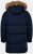 JP1880 Quilted Parka Lightweight and Warm with Faux Fur Hood Navy - Μπουφάν - Aνδρικά μπουφαν μεγάλα μεγέθη