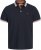 Jack & Jones Paulos Short Sleeve Polo Black Navy - Πόλο μπλουζάκια - Aνδρικά μπλουζακια πολο μεγάλα μεγέθη