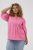 Kaffe Curve Karlia 3/4 Sleeve Blouse Pink - Πουκάμισα και τουνίκ - 