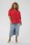 Kaffe Curve Karlia 3/4 Sleeve Blouse Red - Μπλούζες - 